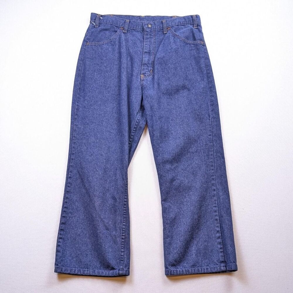 Vintage 70s Stephens Blue Jeans Dark Wash Size 32*25 True Vintage